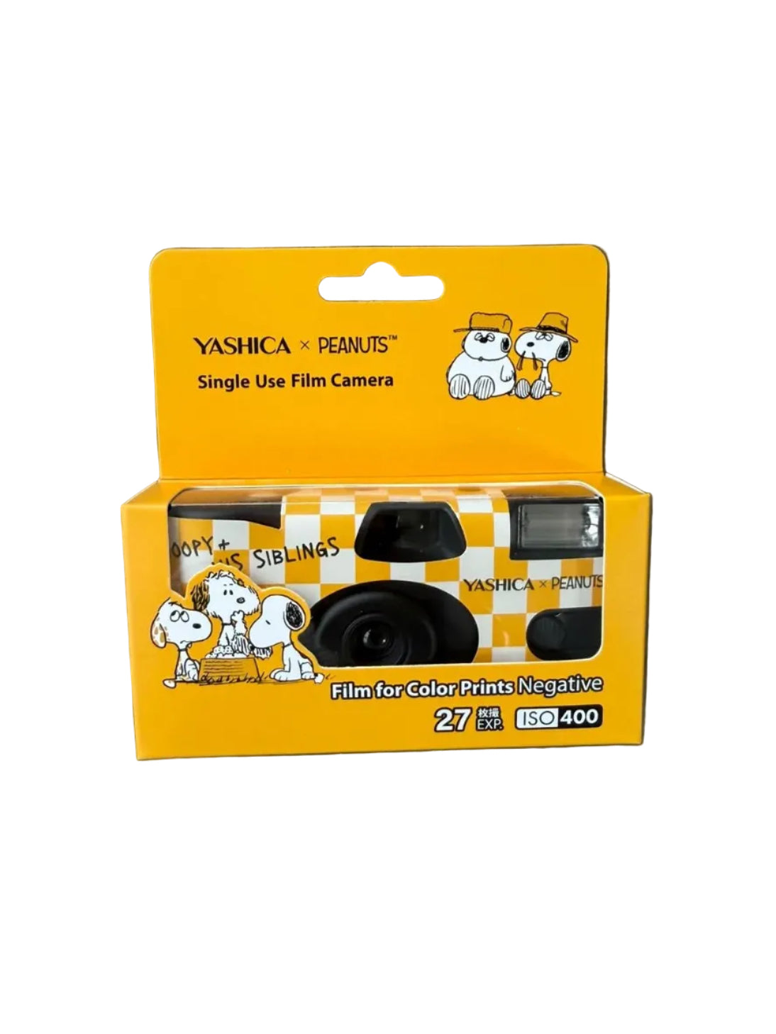 YASHICA SINGLE-USE (SNOOPY) YELLOW SNOOPY AND HIS SIBLINGS