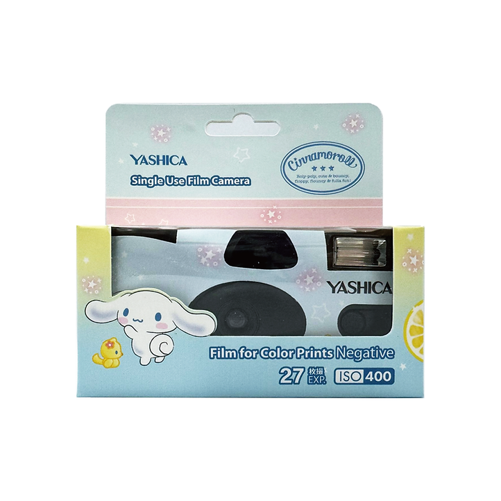 Yashica x Cinnamoroll Sweet Dreams Single Use Camera W/iso400 Film