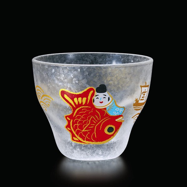Aderia Beckon Cat Mt.Fuji Sake Cup - Sea Bream Fish