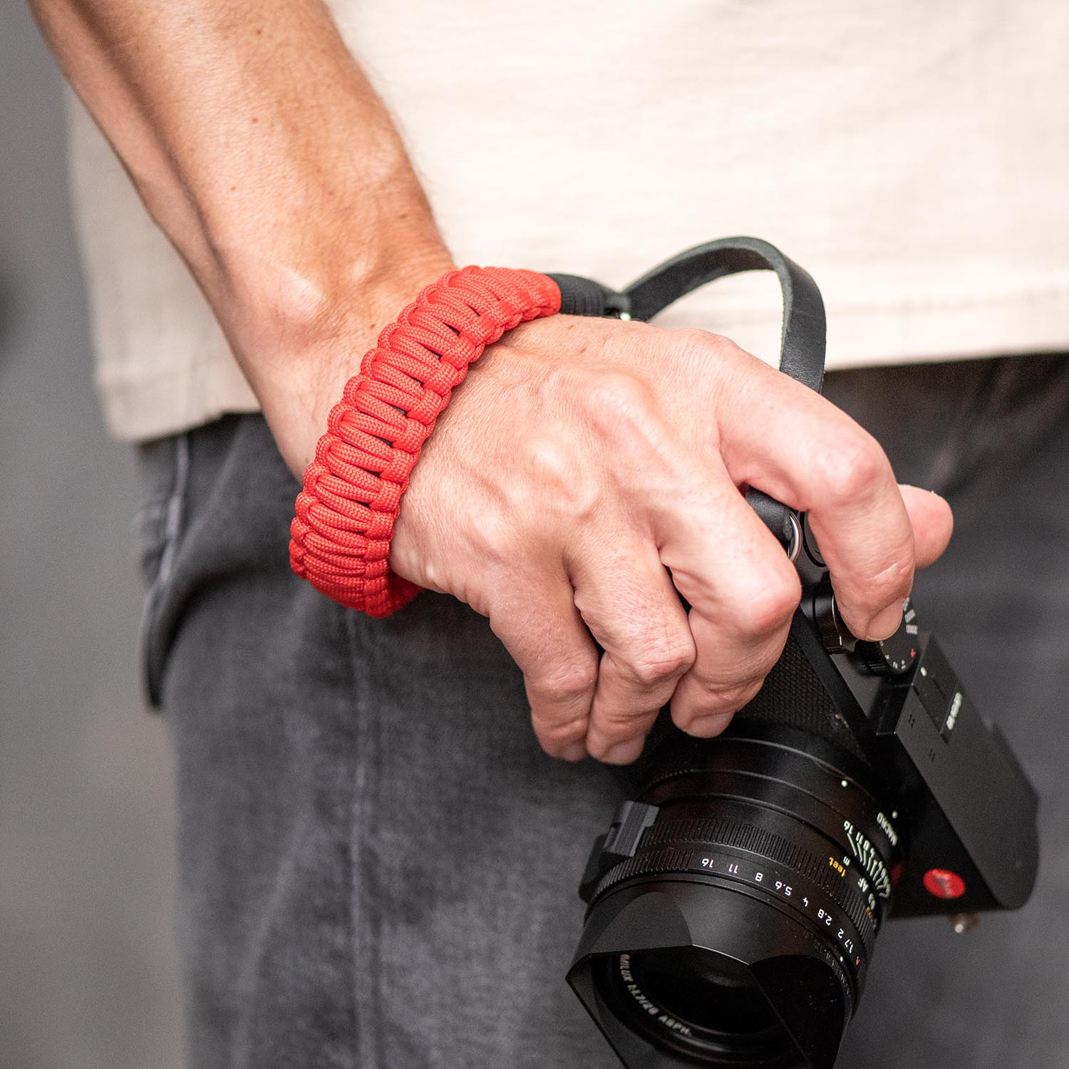 Hand strap around wrist