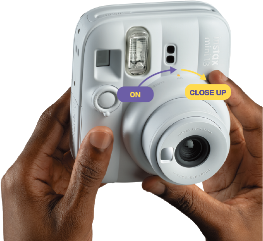 Fujifilm Instax Mini 13 - close-up mode feature