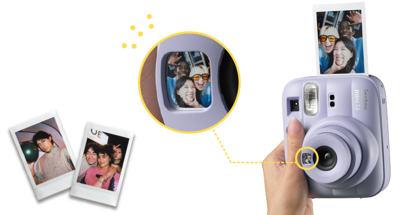 Fujifilm Instax Mini 13 - selfie mirror feature
