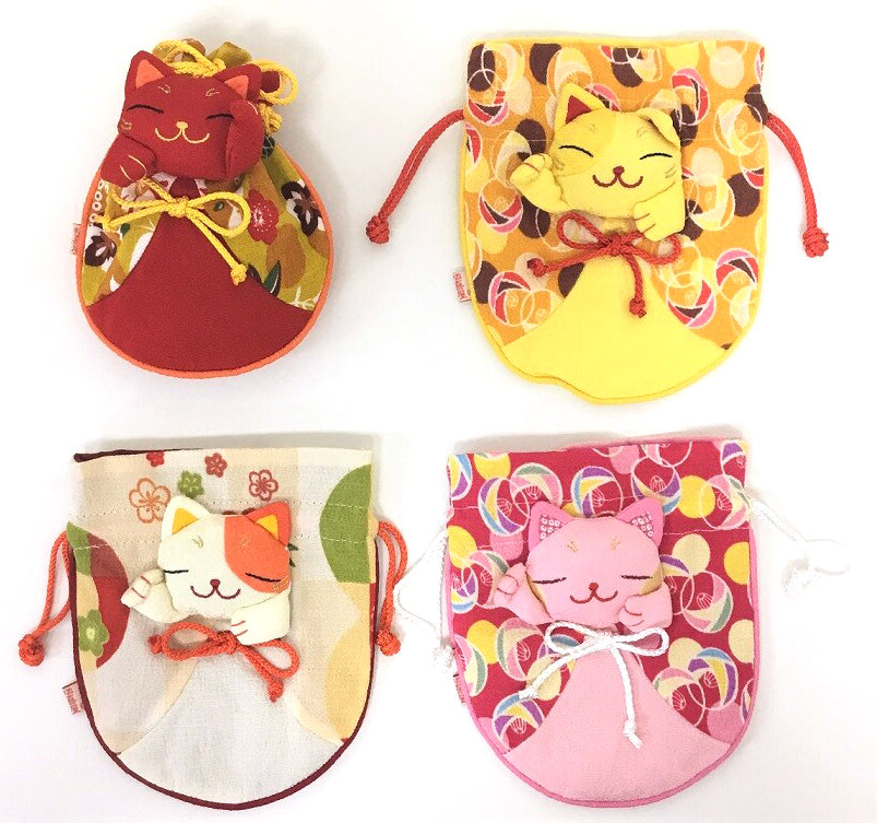 Beckoning cat Series Pouch